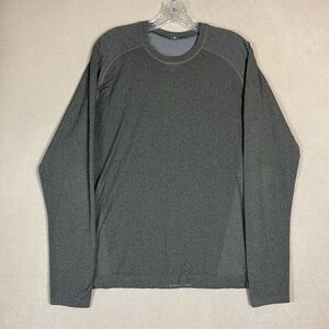 Lululemon Metal Vent Shirt Mens M Green Long Sleeve‎ Stretch Lightweight